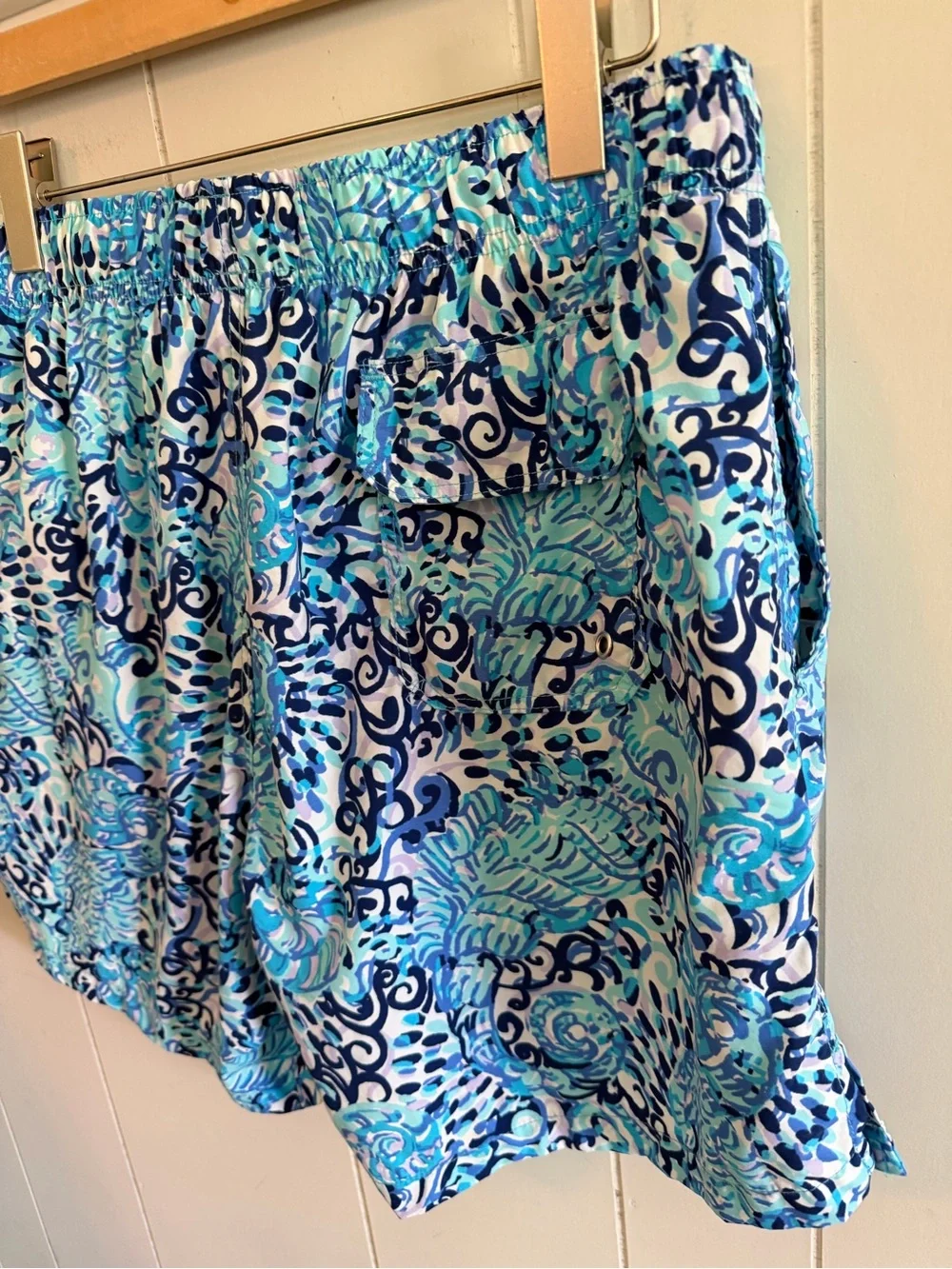Lilly Pulitzer Men’s Capri Trunk Mesh Lined Size Large Blue & White